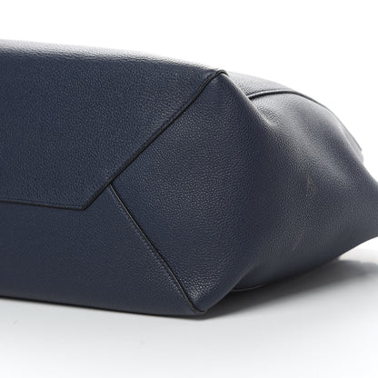 Celine Soft Grained Calfskin Small Belt Cabas Phantom Dark Blue 10 of 11