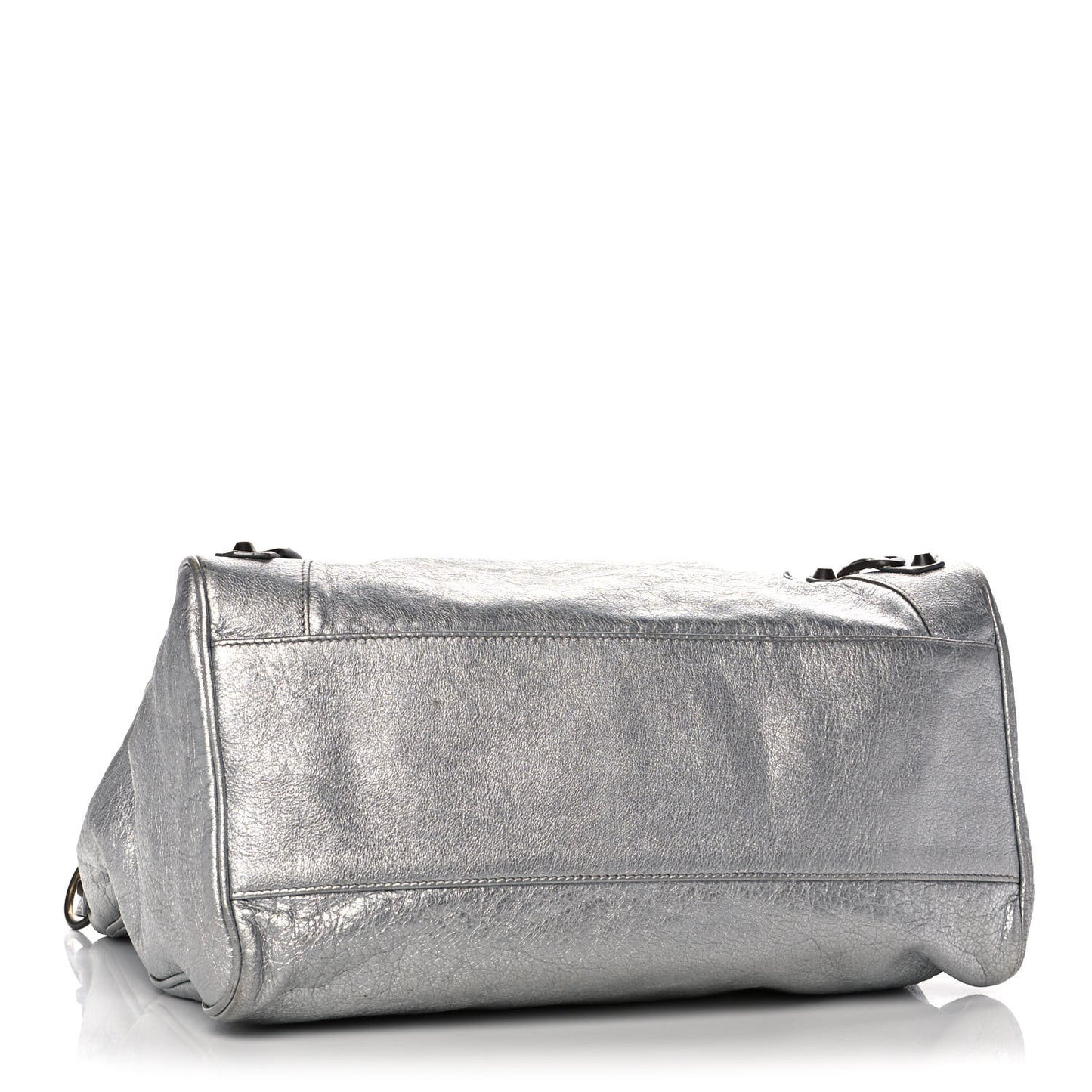 Metallic Agneau Classic Hardware Velo Gris Aluminum