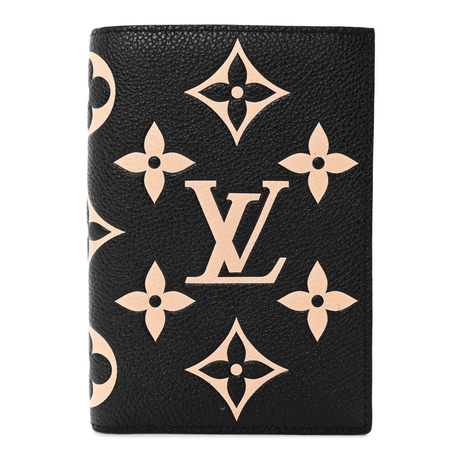 Louis Vuitton Empreinte Monogram Giant Passport Cover Black Beige 1 of 6