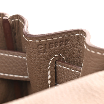 Hermes Togo Kelly Retourne 28 Etoupe 7 of 11