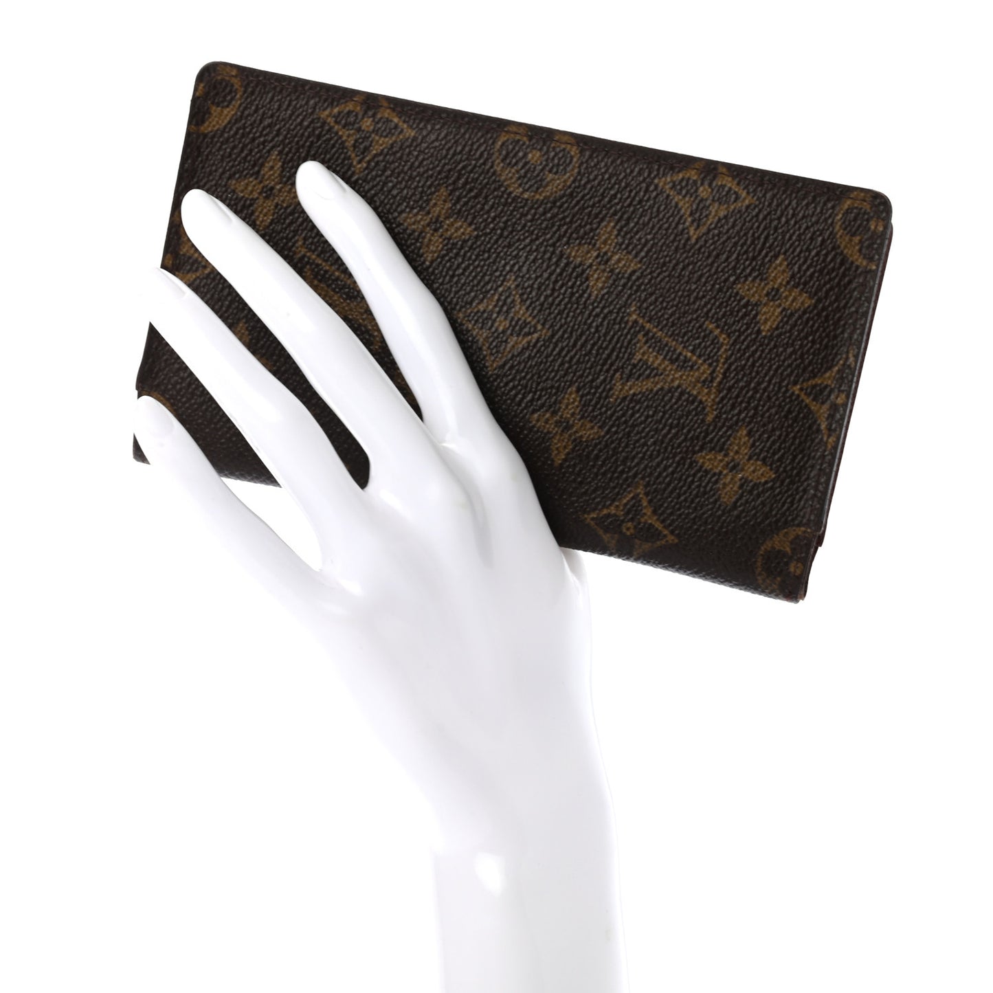 Monogram Checkbook Holder Case Wallet