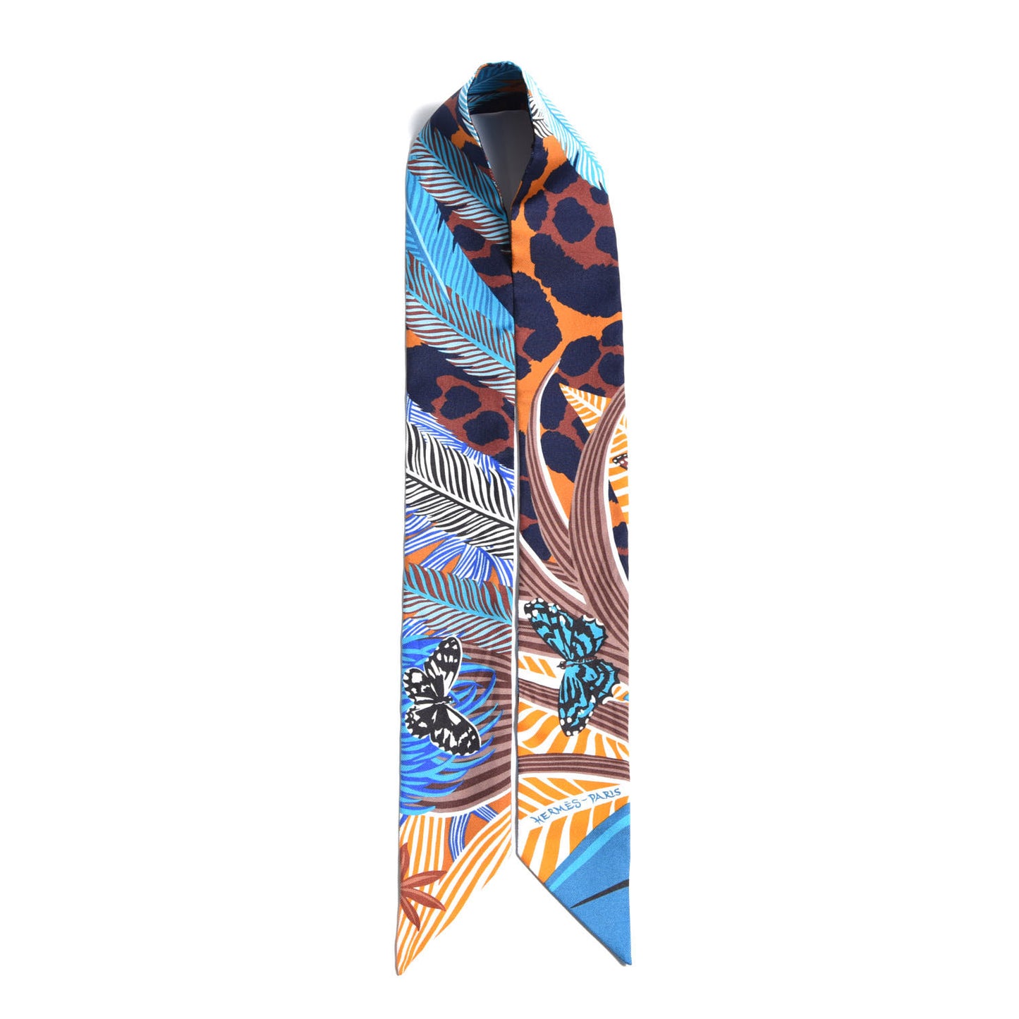 Silk Jaguar Quetzal Twilly Brun Bleu Orange