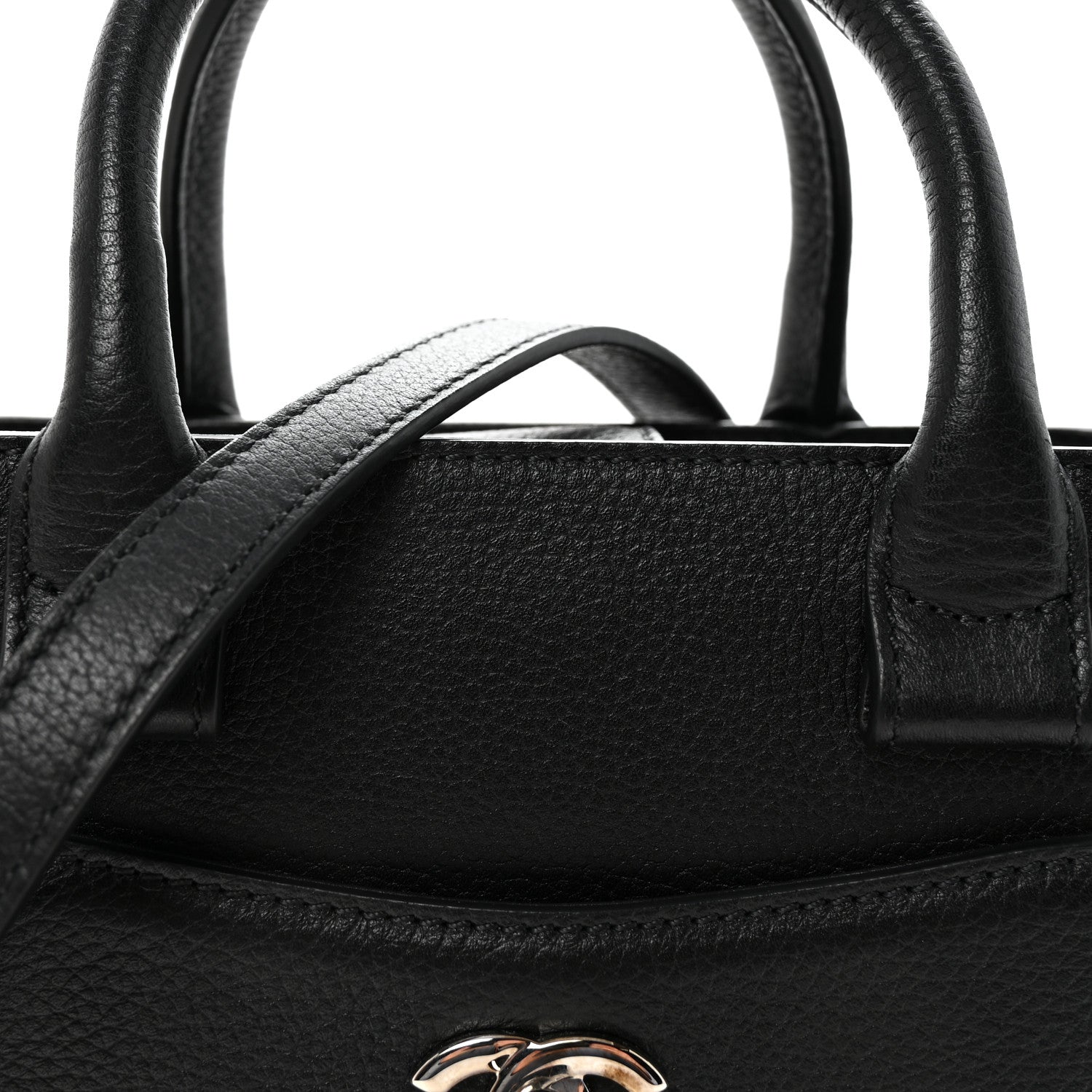Chanel Grained Calfskin Mini Neo Executive Shopper Tote Black 8 of 10