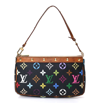 Louis Vuitton Monogram Multicolor Pochette Accessories Black 1 of 14