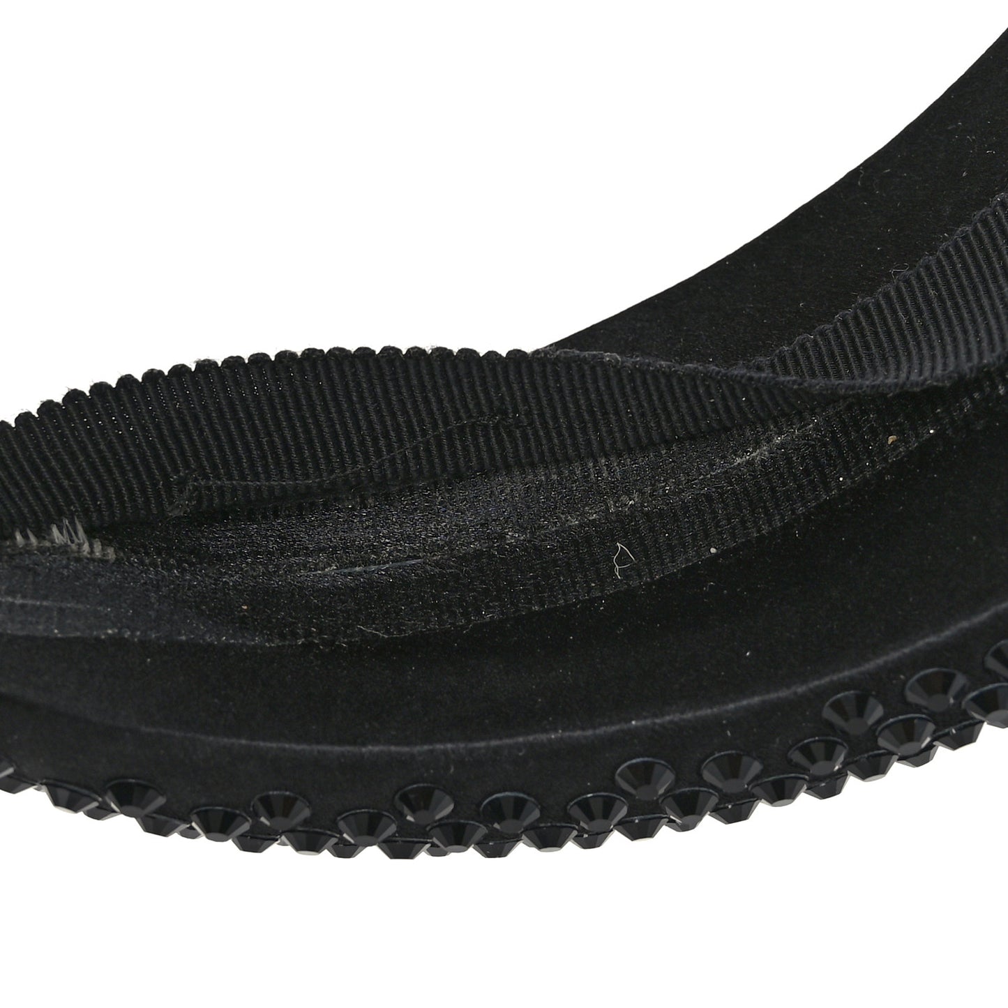 Satin Crystal Embellished Headband Black