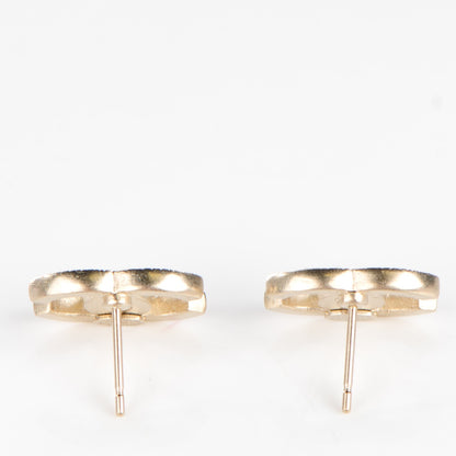 Chanel Crystal CC Earrings Gold 3 of 5