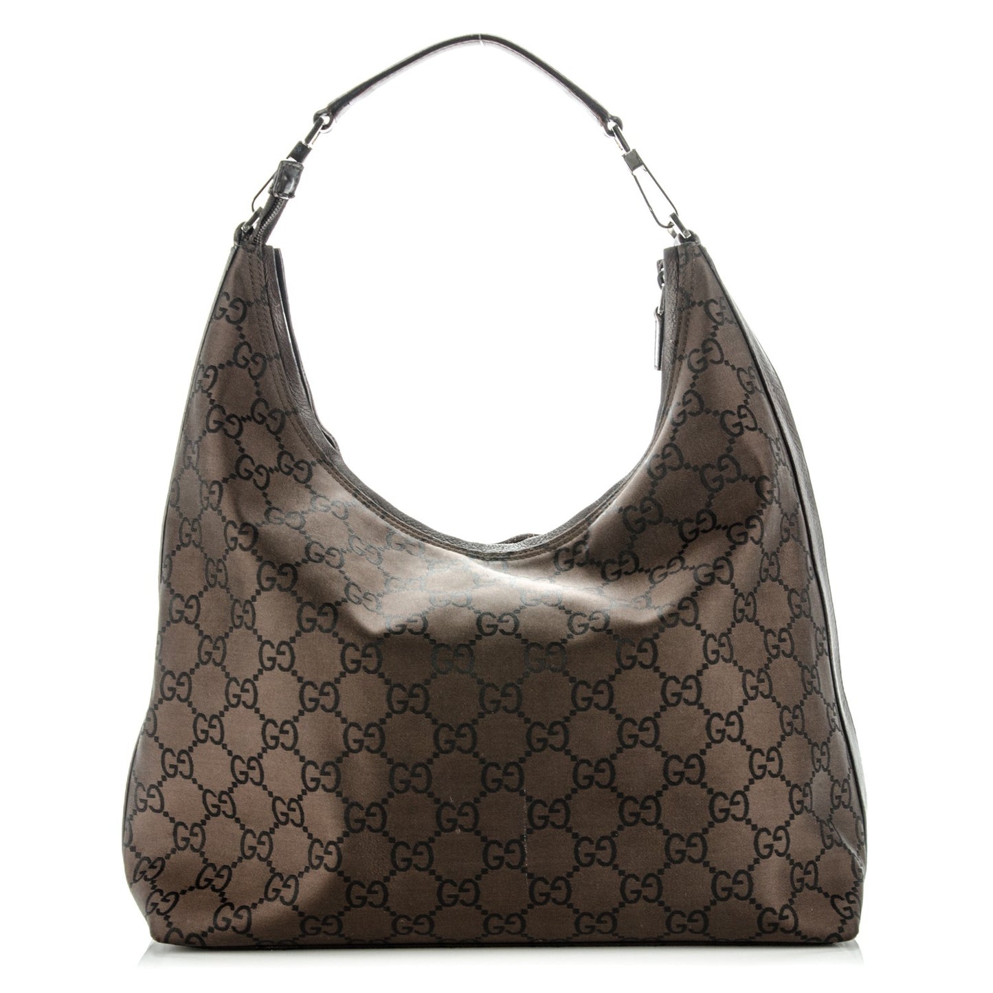Nylon Monogram Large Hobo Brown