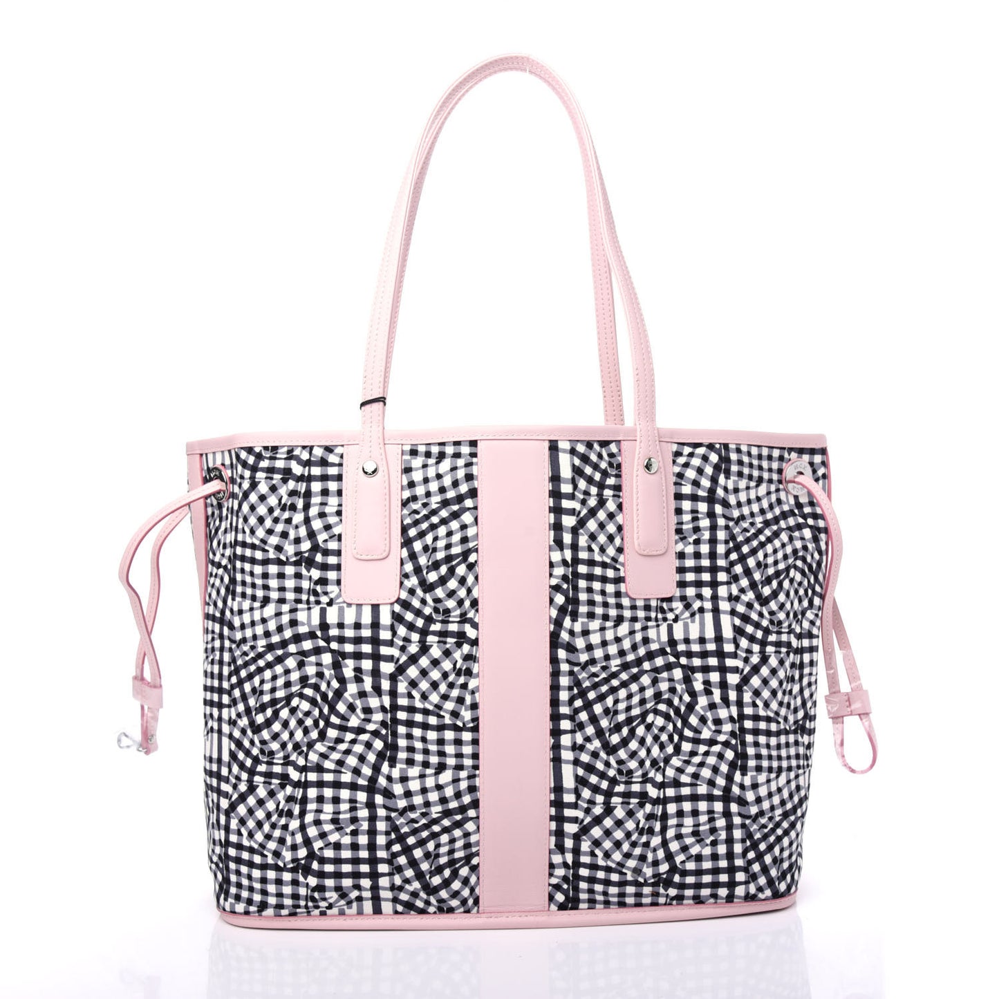 Visetos Medium Liz Reversible Shopper Tote White Powder Pink