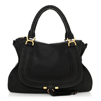 Chloe Calfskin Large Marcie Satchel Black 1 of 11