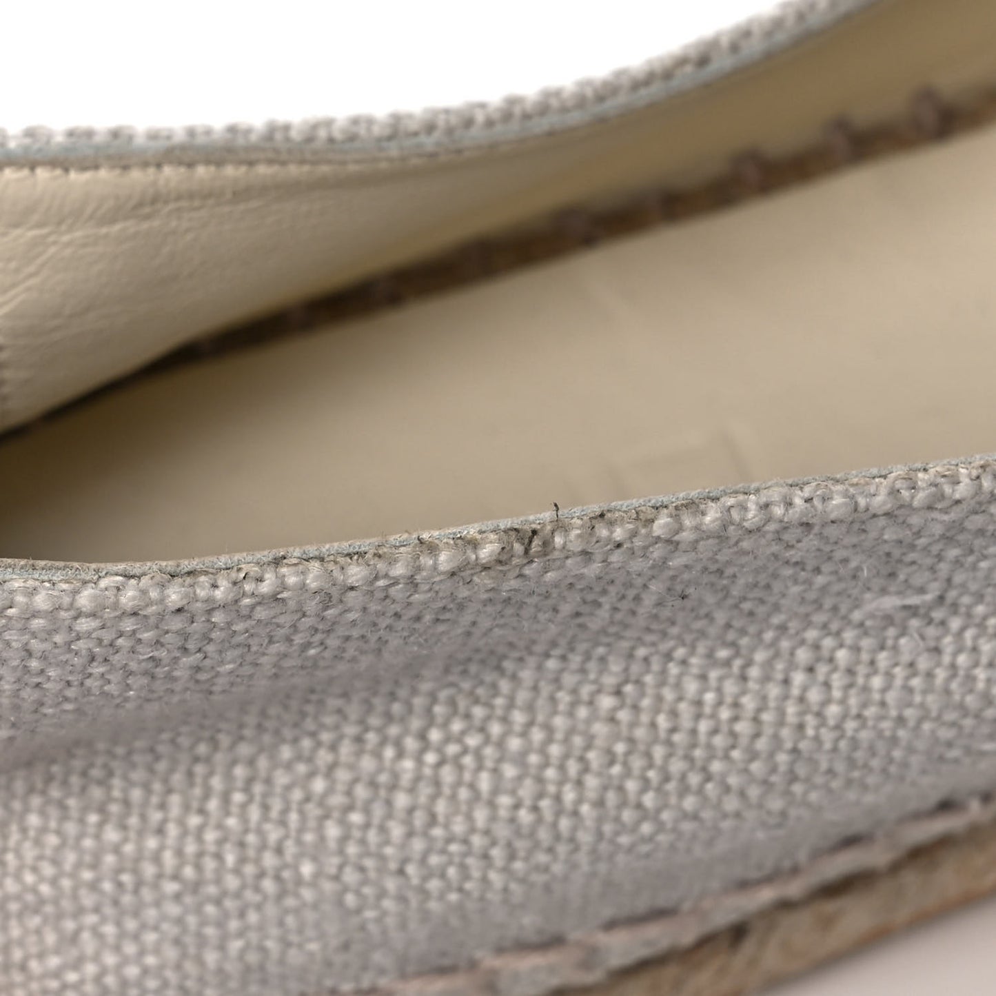 Canvas Velvet CC Espadrilles 39 Beige Black