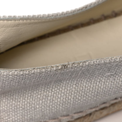 Chanel Canvas Velvet CC Espadrilles 39 Beige Black 12 of 12