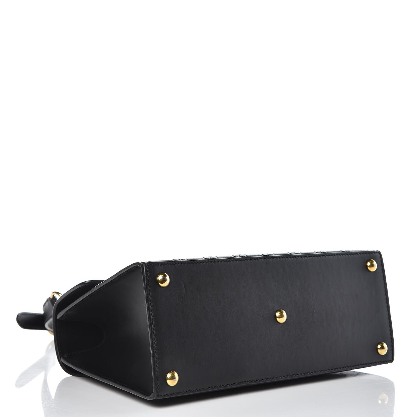 Guccissima Signature Small Padlock Top Handle Bag Black