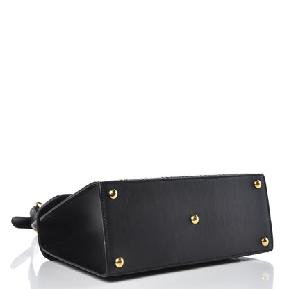 Gucci Guccissima Signature Small Padlock Top Handle Bag Black 4 of 10