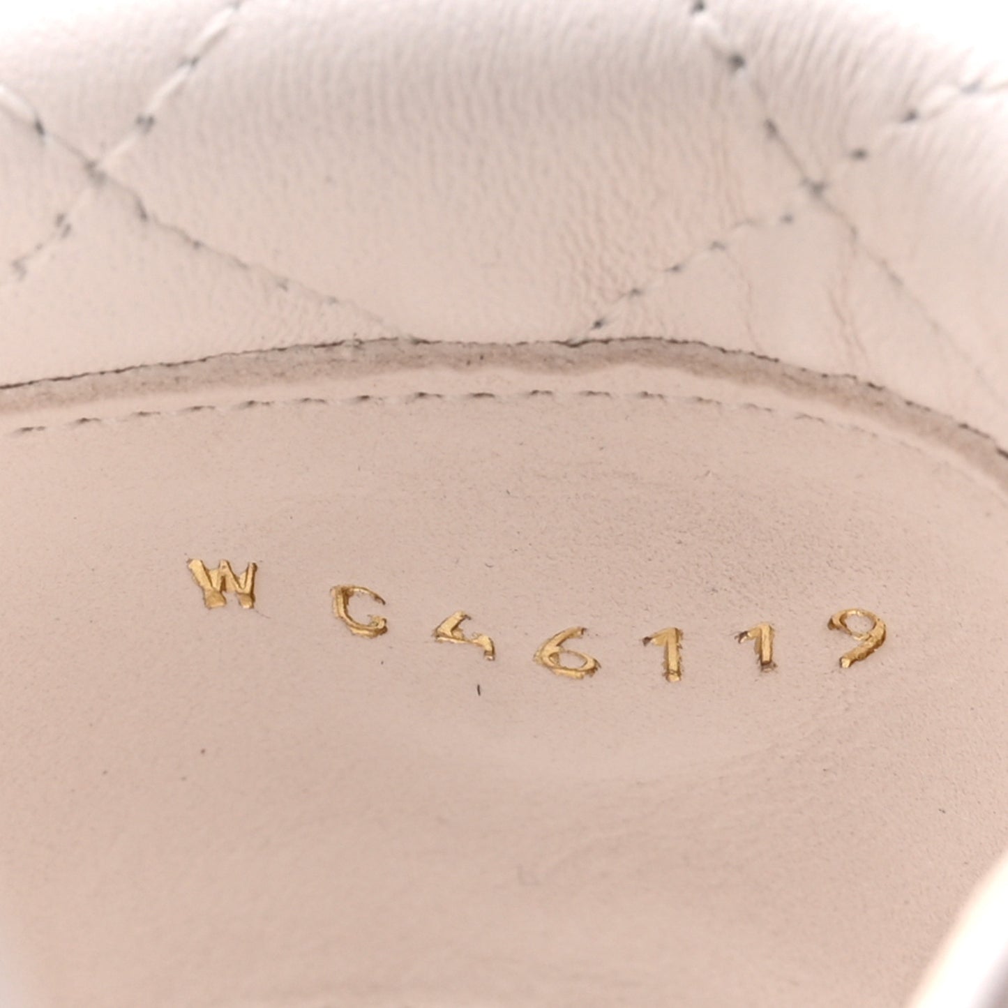 Lambskin Quilted Turnlock Flat Mules 36 White
