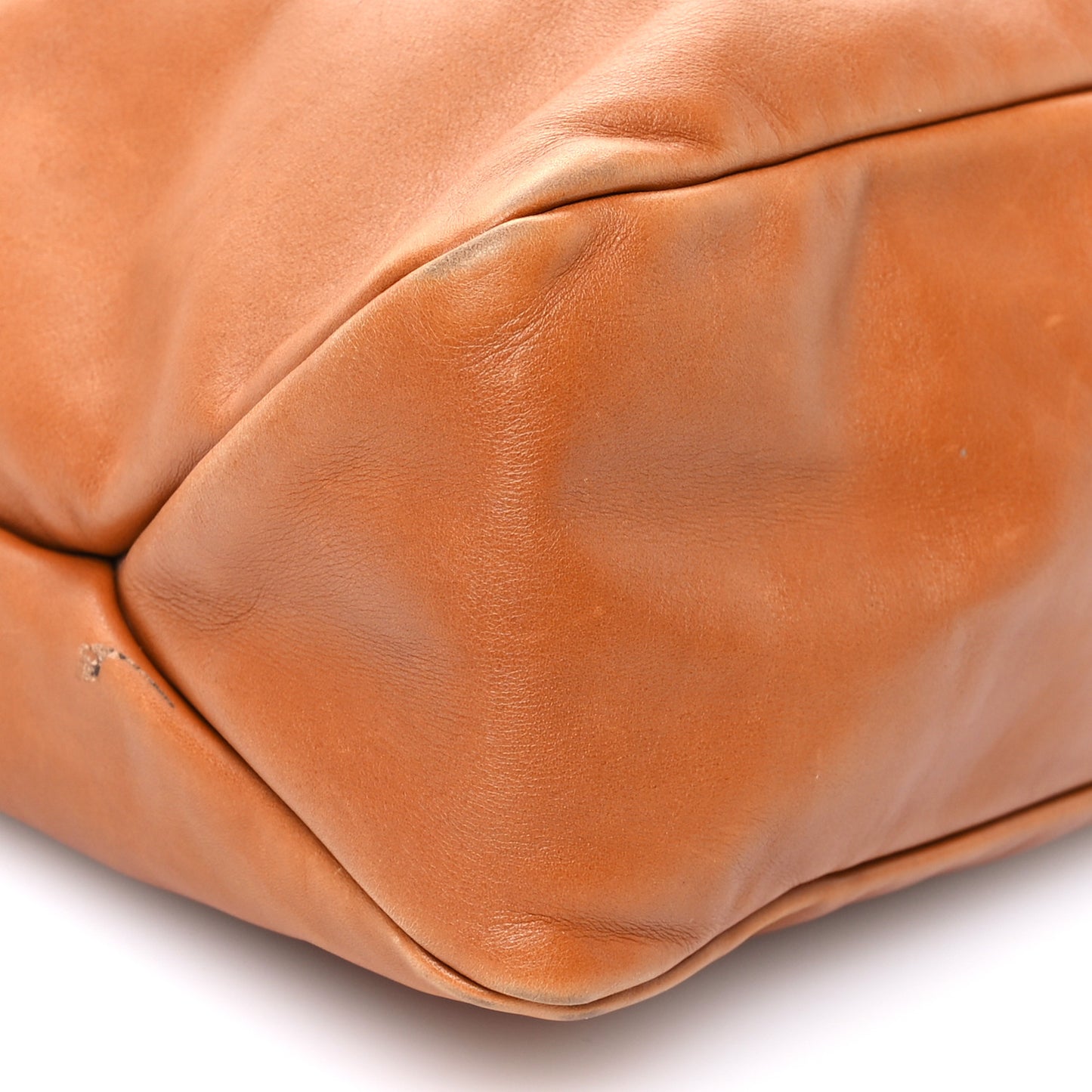 Calfskin Medium Horsebit Chain Hobo Brown