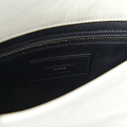 Saint Laurent Crinkled Calfskin Matelasse Monogram Niki Chain Wallet Crema Soft 5 of 8