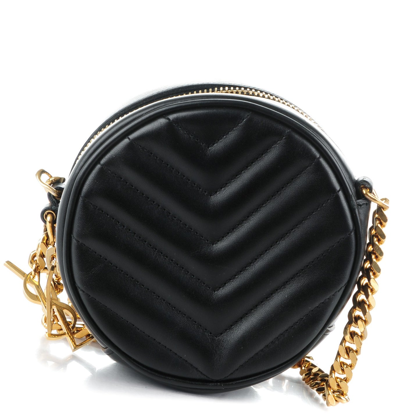 Calfskin Matelasse Small Monogram Bubble Crossbody Black