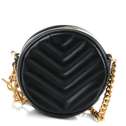 Saint Laurent Calfskin Matelasse Small Monogram Bubble Crossbody Black 1 of 7