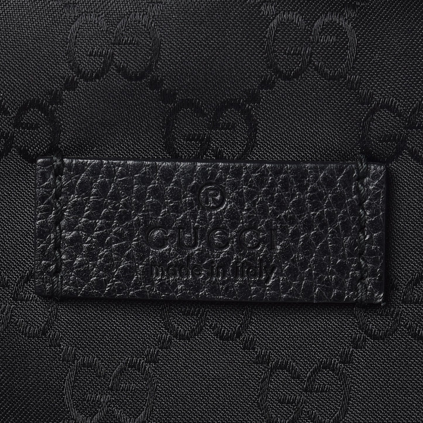 Nylon Monogram Slim Backpack Black