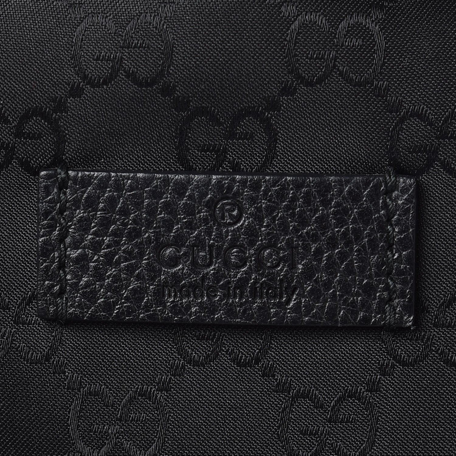 Gucci Nylon Monogram Slim Backpack Black 8 of 11