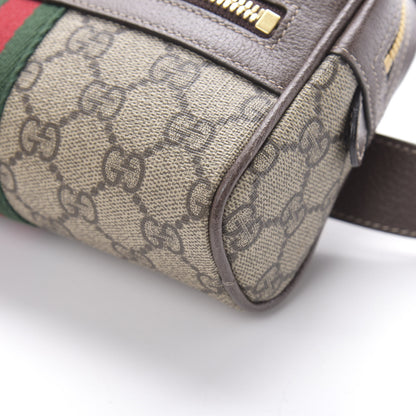 Gucci GG Supreme Monogram Web Small Ophidia Belt Bag 95 38 Dark Brown 10 of 14