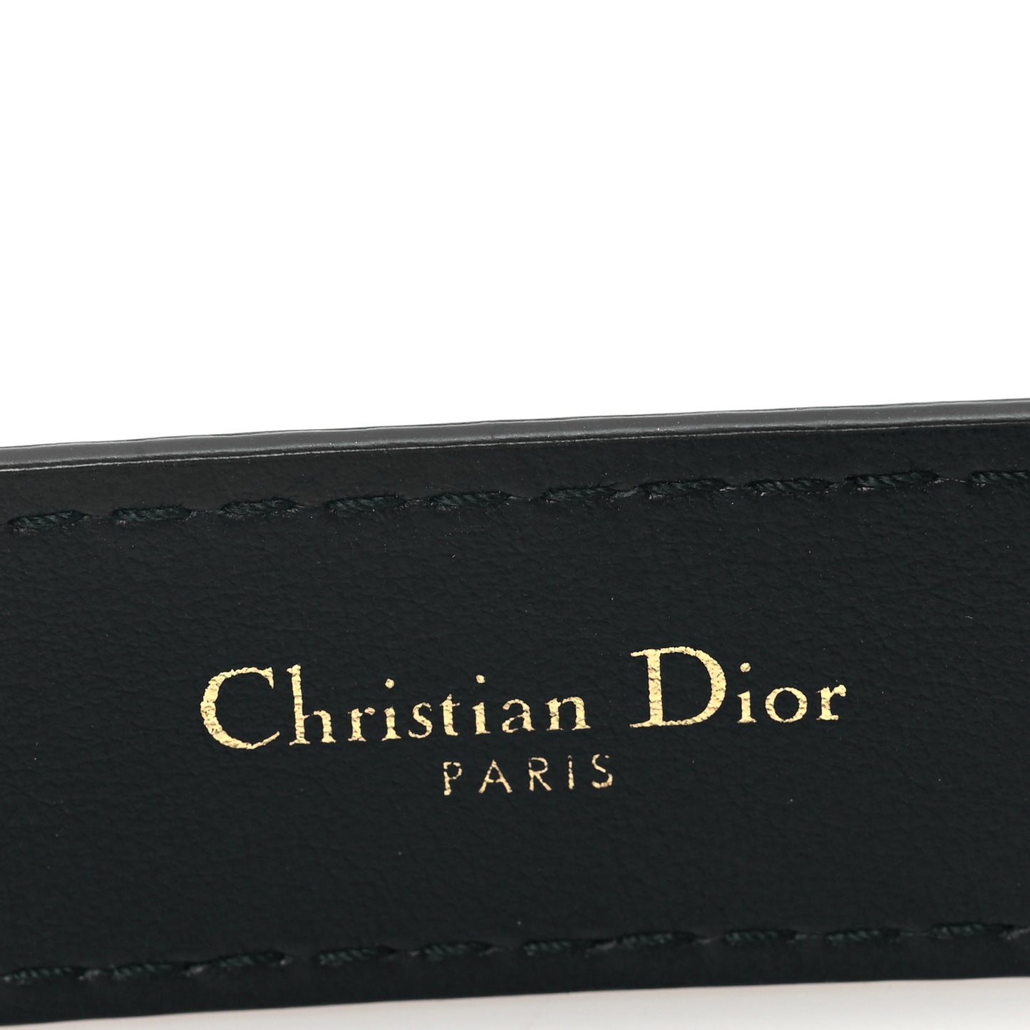 Calfskin D Fence Belt 75 30 Black