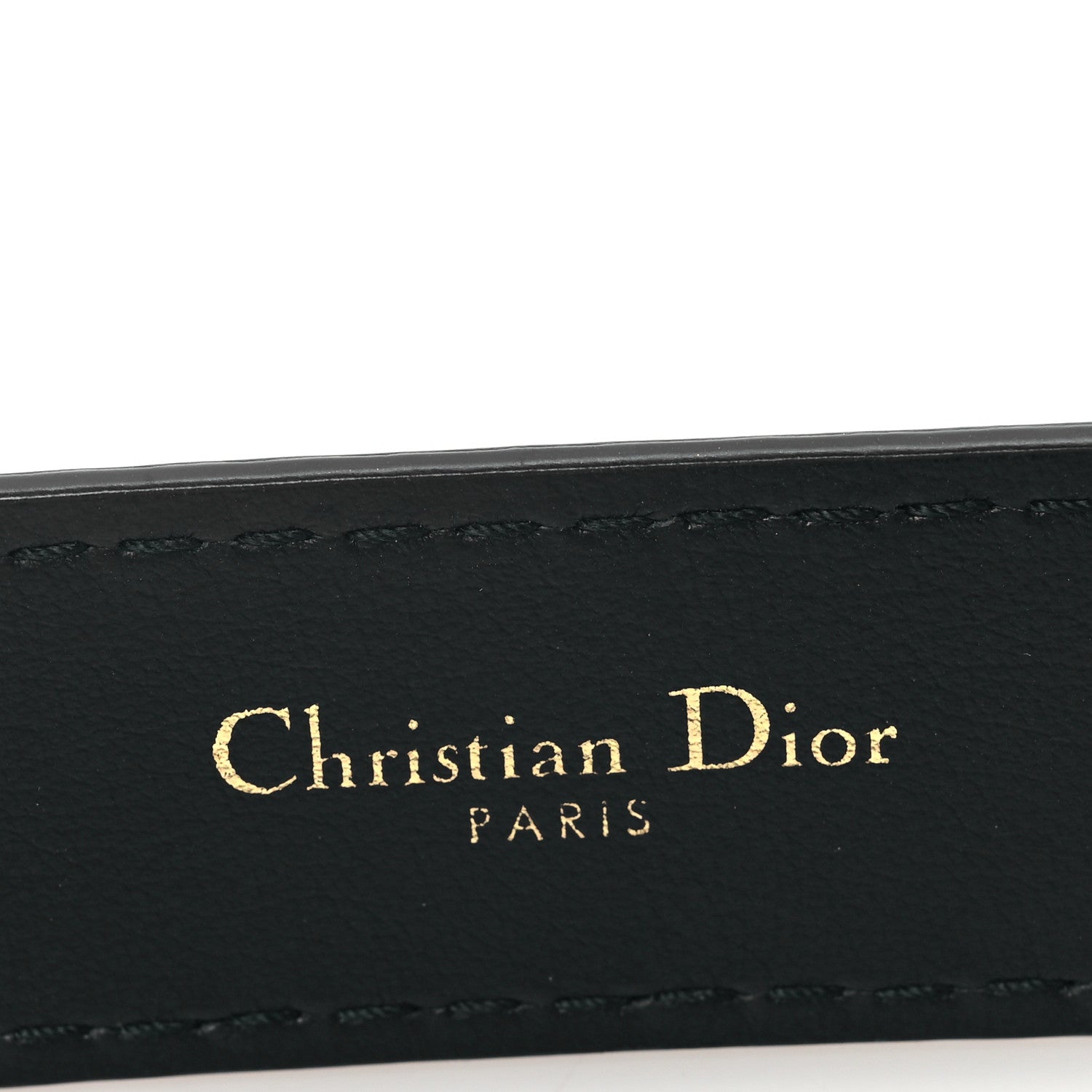 Christian Dior Calfskin D Fence Belt 75 30 Black 3 of 5