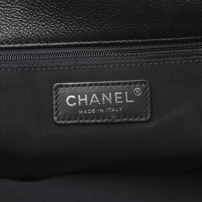Chanel Grained Calfskin Quilted Large Casual Rock Backpack Black 5 of 8