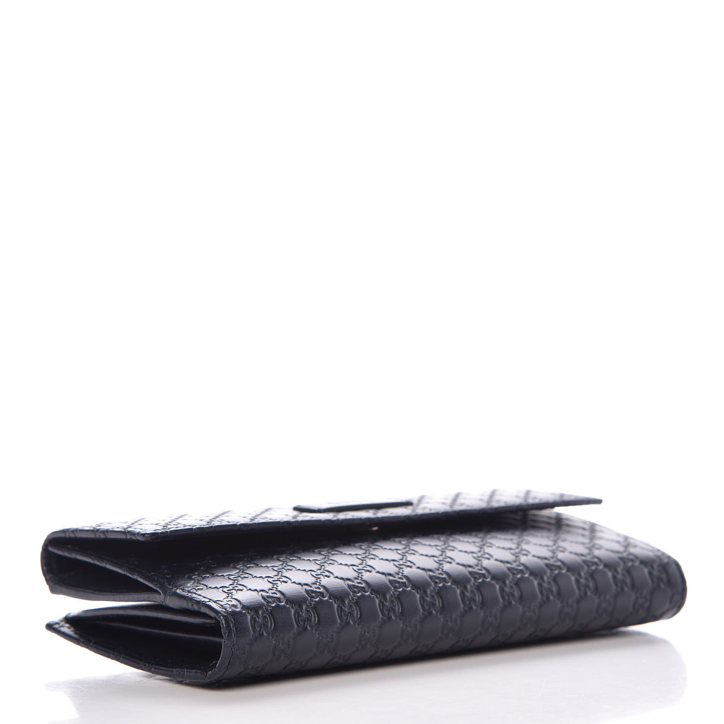 Microguccissima Continental Flap Wallet Navy