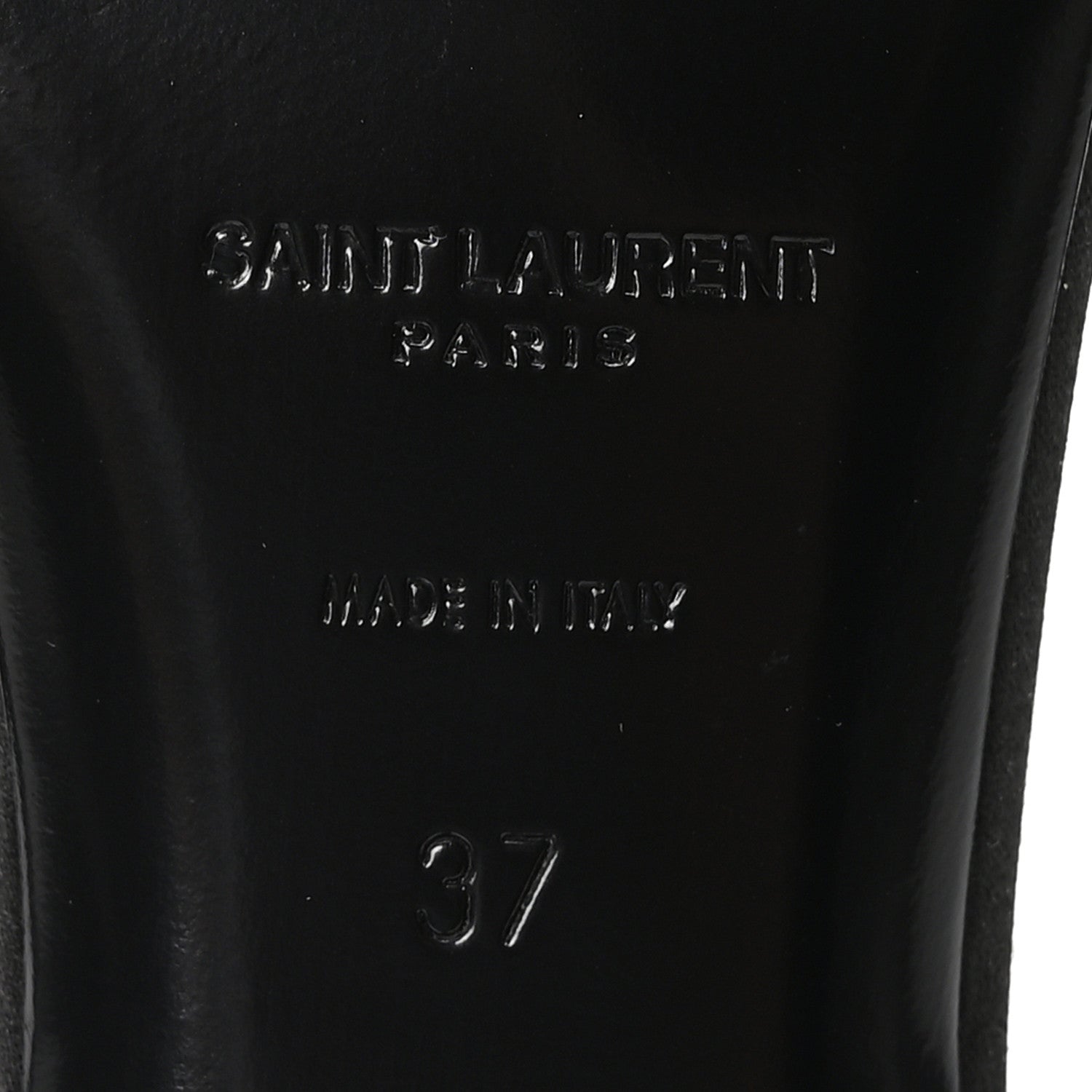 Saint Laurent Satin Slingback Jaspe 55 Sandals  37 Black Partridge Pink 7 of 9