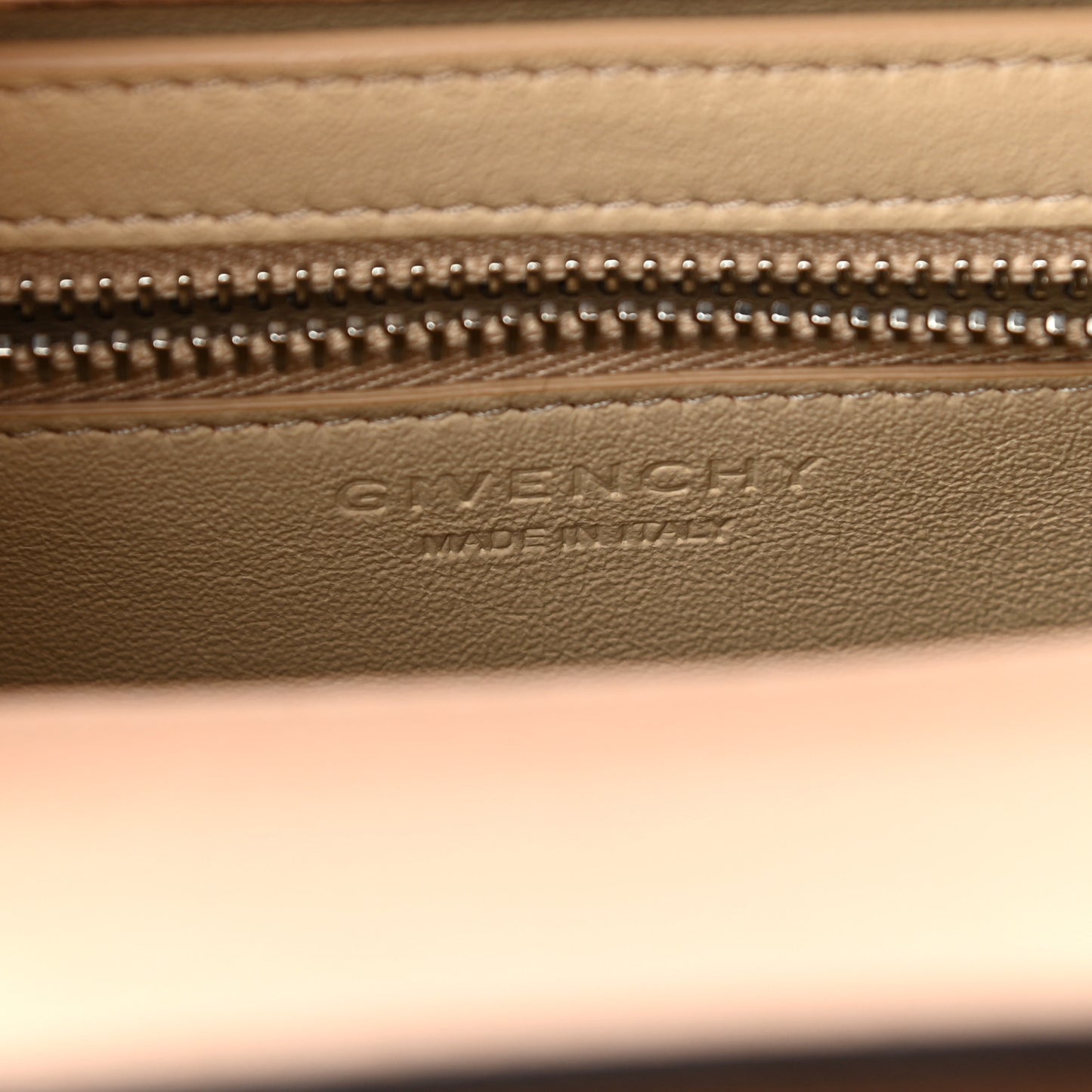 Grained Calfskin Mini Horizon Satchel Beige