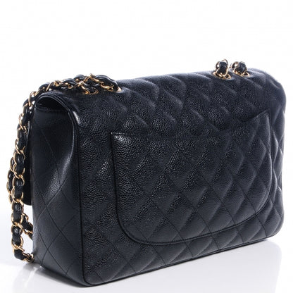 Chanel Caviar Jumbo Single Flap Black 3 of 8
