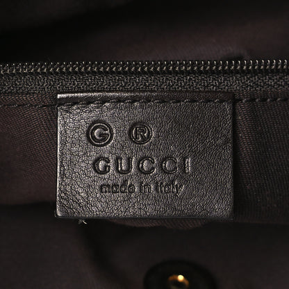 Gucci Monogram Medium New Britt Hobo Dark Brown 6 of 10