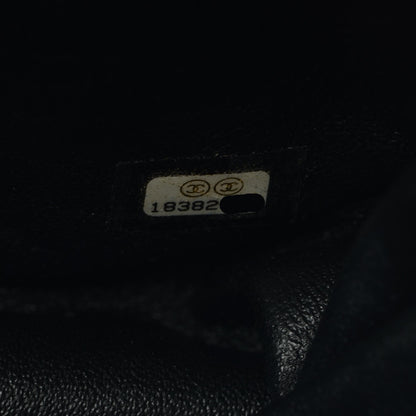Chanel Lambskin Quilted Classic Twist Crescent Flap Black Grey 8 of 9