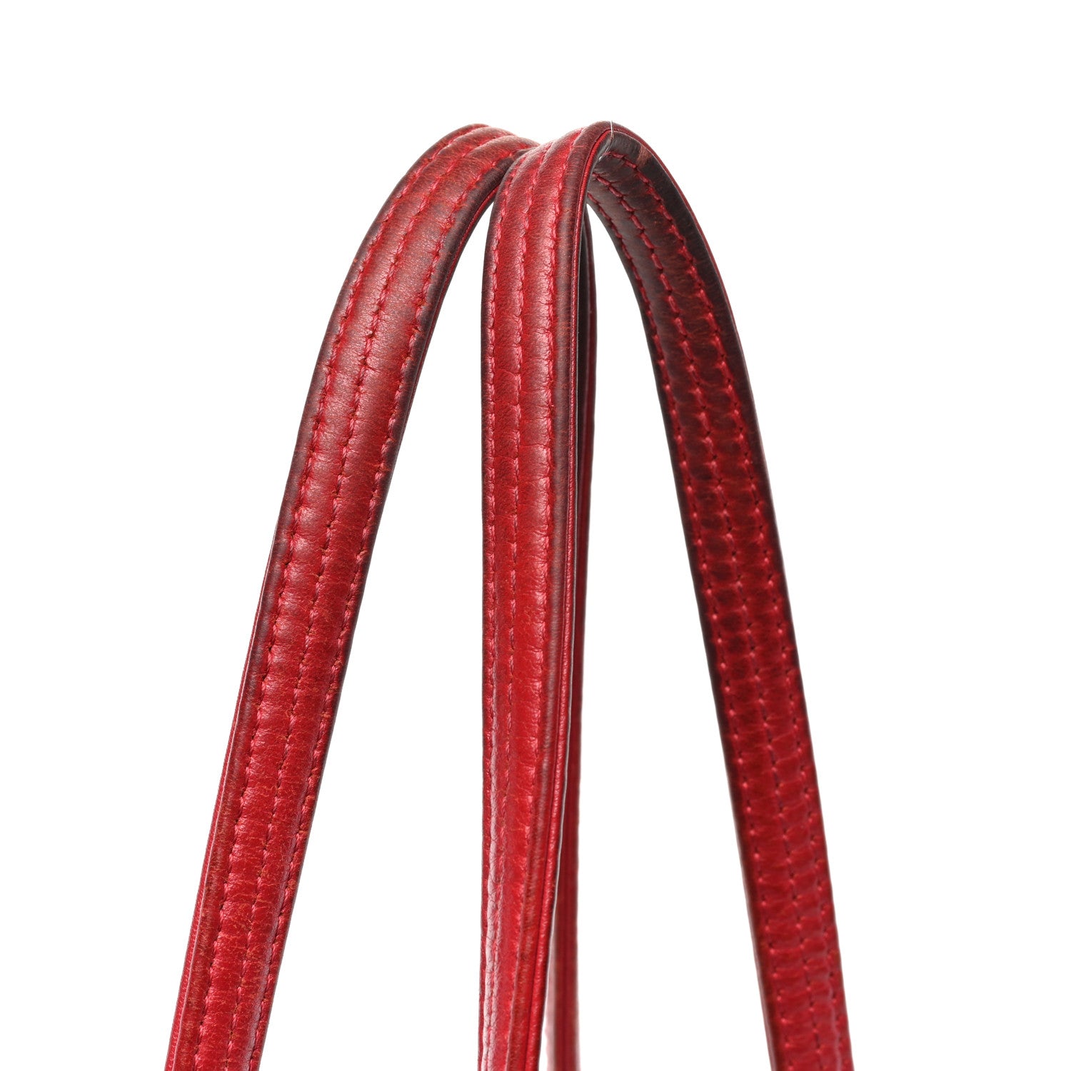 MCM Visetos Medium Liz Reversible Shopper Tote Ruby Red 22 of 29