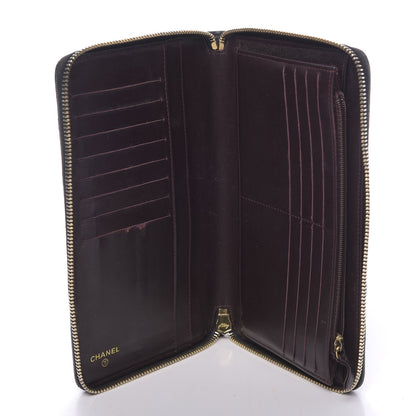 Chanel Caviar Quilted Large Zip Around Organizer Wallet Black 5 of 11