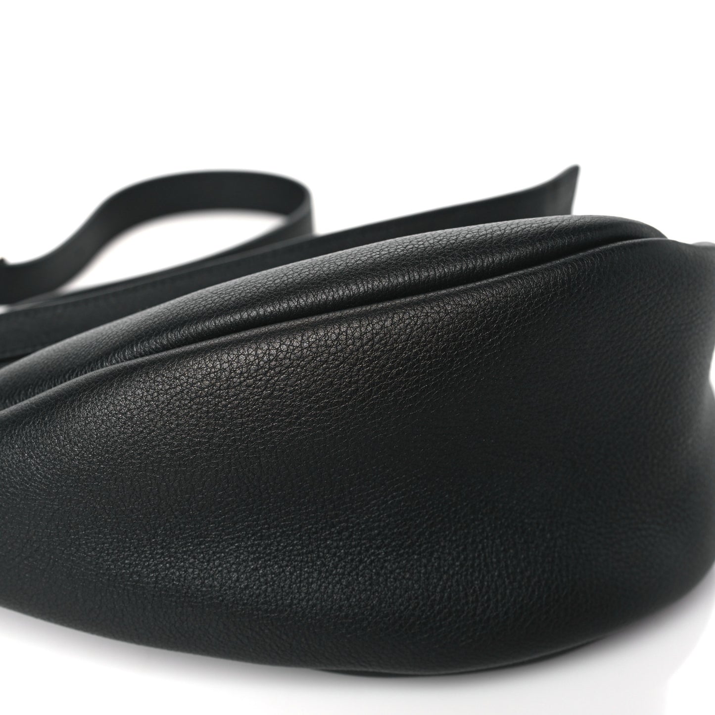Smooth Calfskin Small Slouchy Banana Bag Black