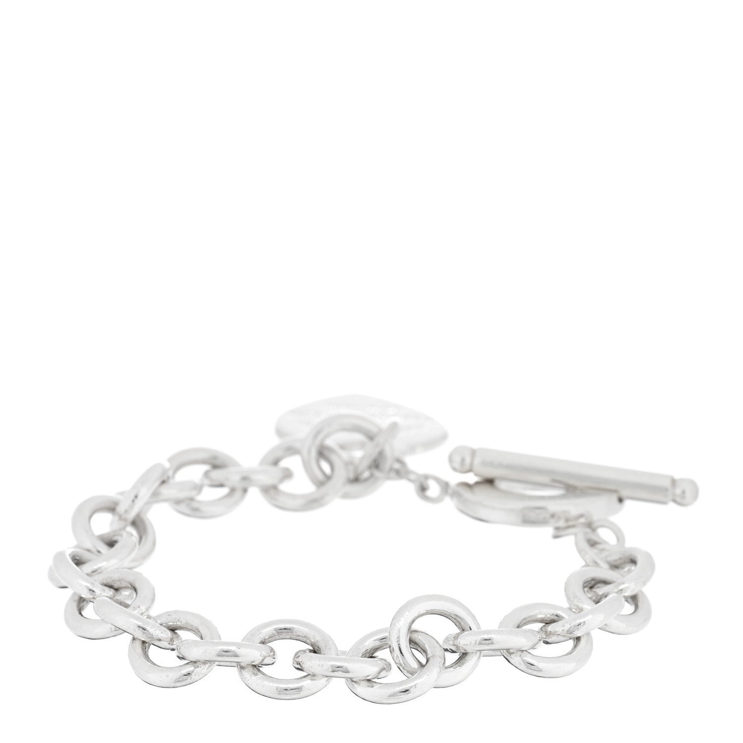 Tiffany Sterling Silver Return To Tiffany Heart Tag Toggle Bracelet 2 of 3
