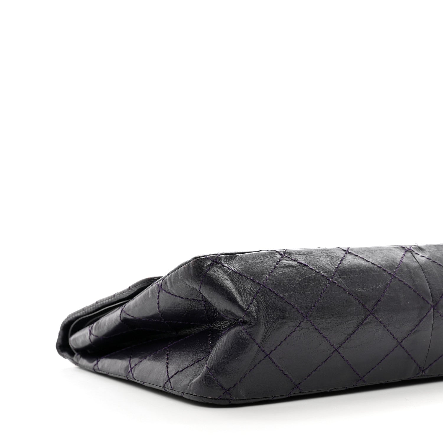 Chanel Aged Calfskin Quilted 2.55 Reissue 227 Flap Dark Purple 9 of 11