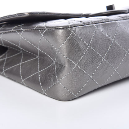 Chanel Metallic Aged Calfskin 2.55 Reissue 226 Flap Silver 5 of 12