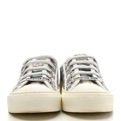 Christian Dior Canvas Oblique Walk'N'Dior Low Top Sneakers 35.5 Grey Stone 2 of 10