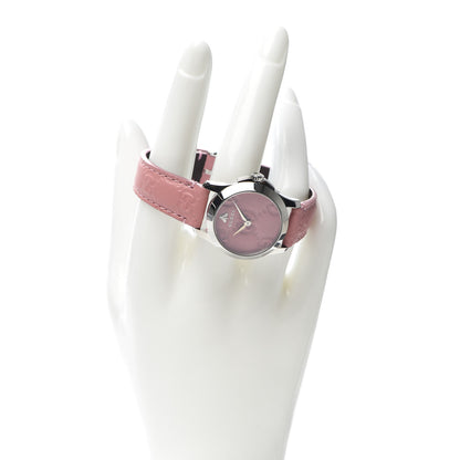 Gucci Stainless Steel Calfskin 27mm G-Timeless Quartz Watch Pink 2 of 8