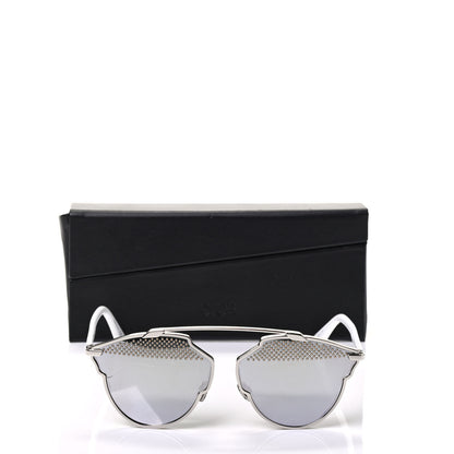 Christian Dior Studded So Real Sunglasses Silver White 7 of 7
