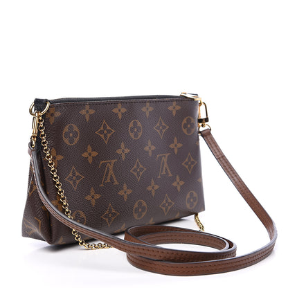 Louis Vuitton Monogram Pallas Clutch Black 2 of 10