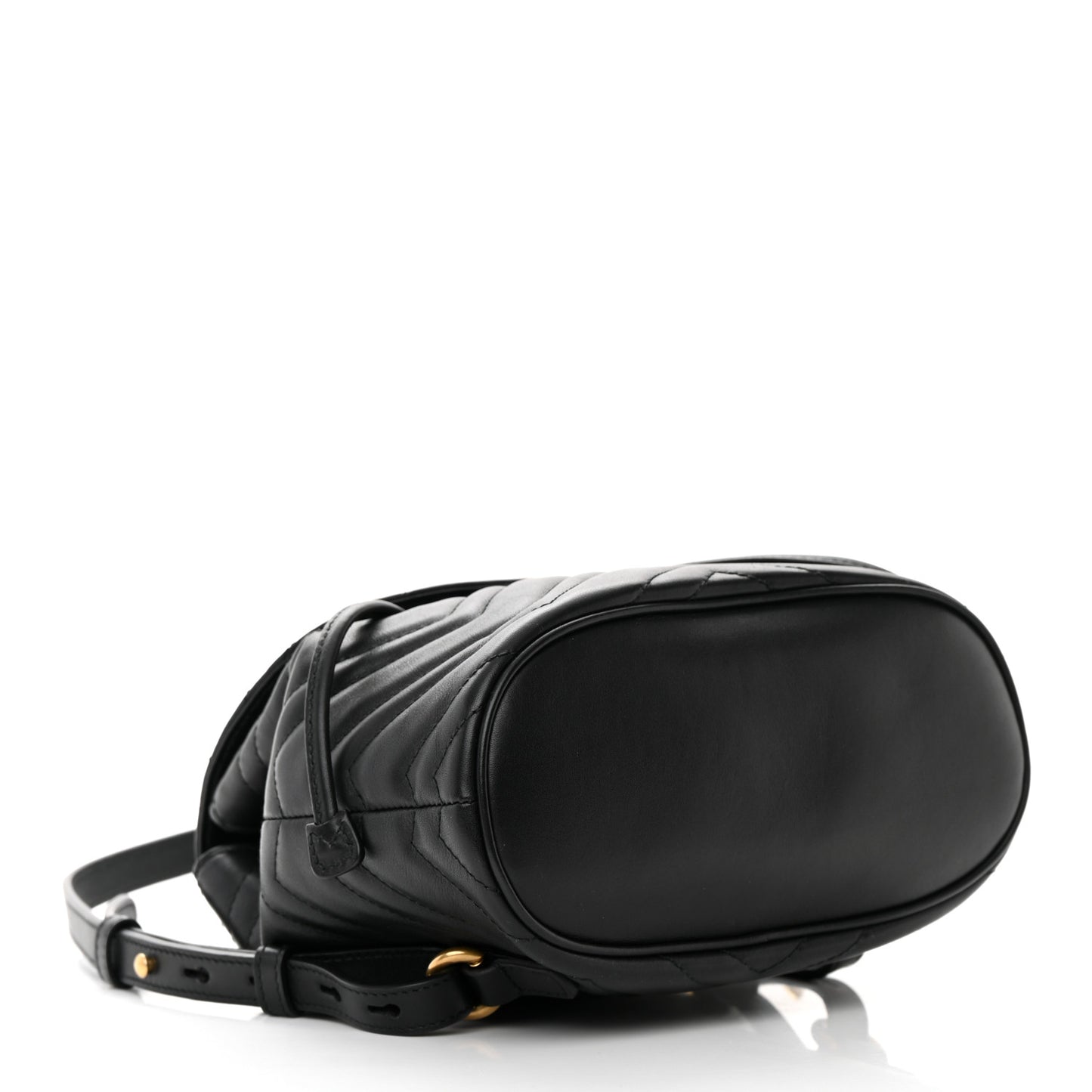 Calfskin Matelasse GG Marmont Flap Backpack Black