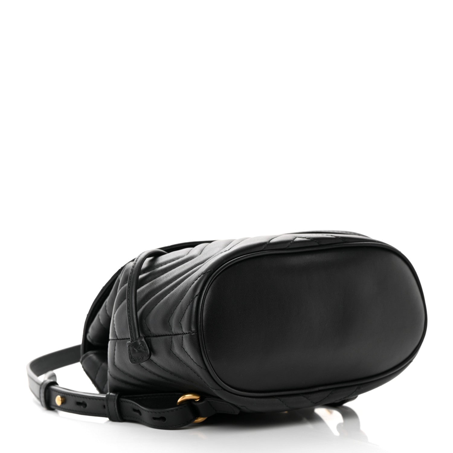 Gucci Calfskin Matelasse GG Marmont Flap Backpack Black 4 of 18