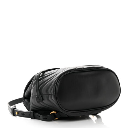 Gucci Calfskin Matelasse GG Marmont Flap Backpack Black 4 of 18