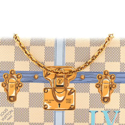 Louis Vuitton Damier Azur Summer Trunks Pochette Weekend 9 of 13