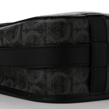 Salvatore Ferragamo Calfskin Gancini Messenger Bag Black 7 of 8
