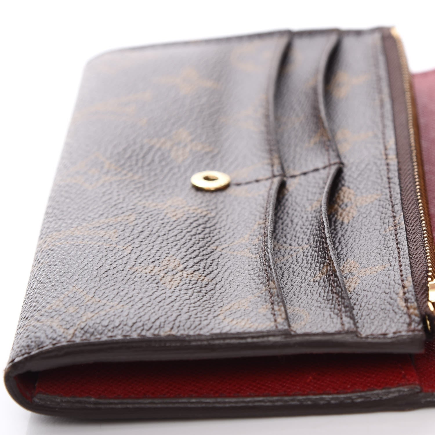 Louis Vuitton Monogram Emilie Wallet Red 10 of 10